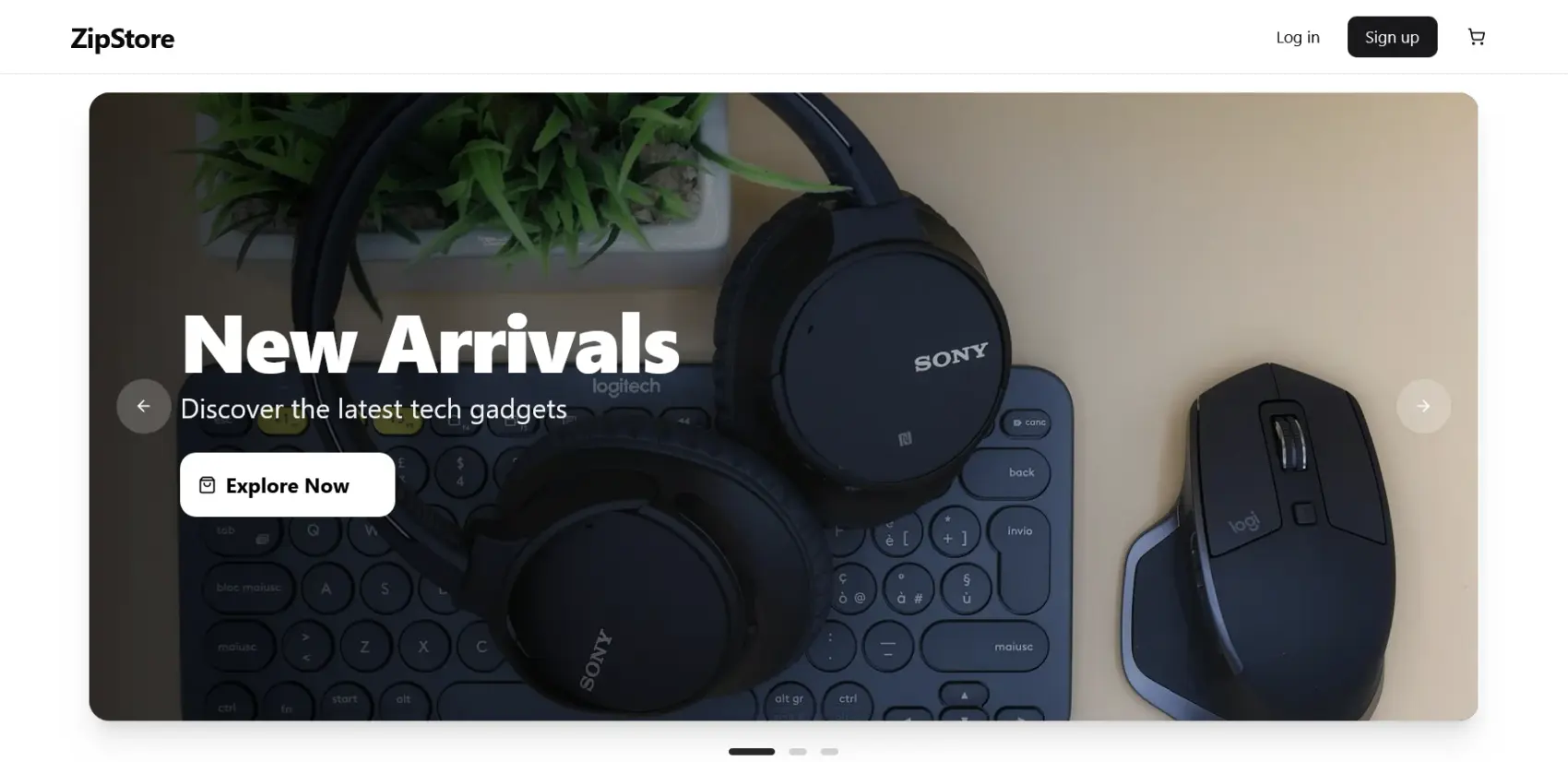 Screenshot of ZipStore - Full Stack E-commerce Platform